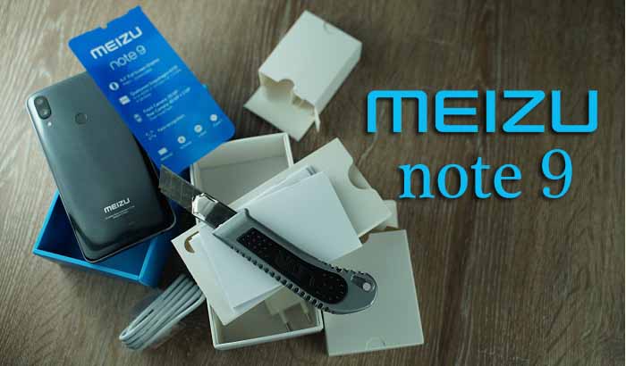 Meizu Note 9 kutu
