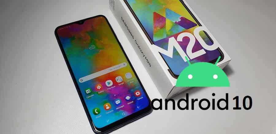 Galaxy M20 Android 10