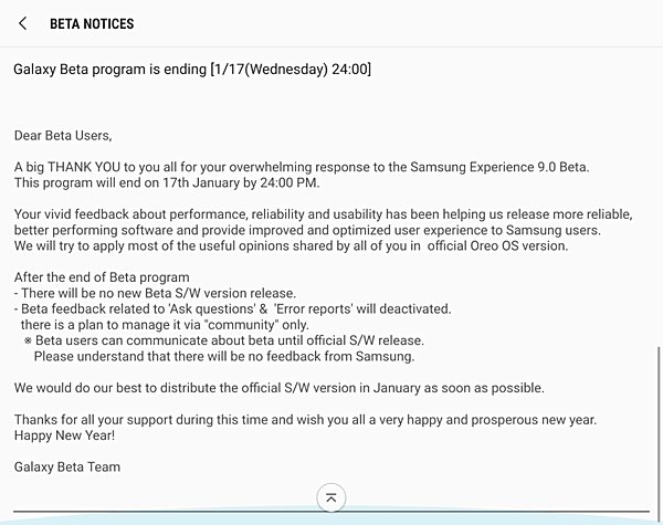 Galaxy S8 Android Oreo güncellemesi