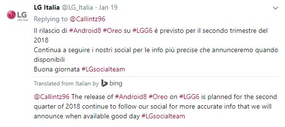 LG G6 Android 8.0