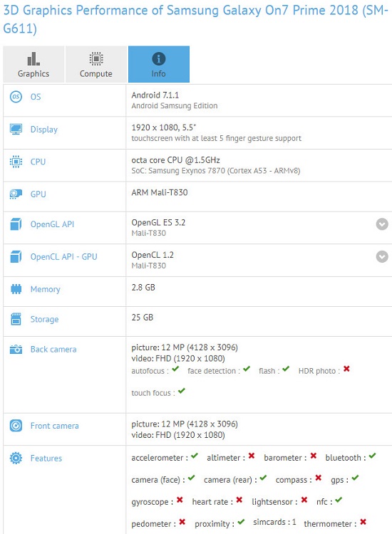 Galaxy J7 Prime 2018