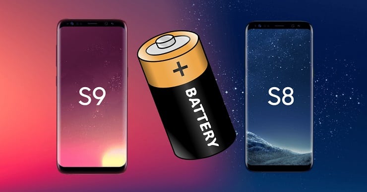 Galaxy S9 ve Galaxy S8 Pil Karşılaştırma