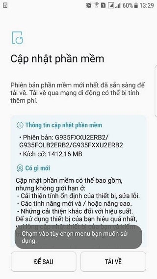 Galaxy S7 edge Android Oreo