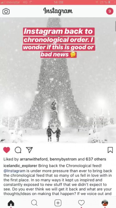 Instagram Zaman Çizelgesi