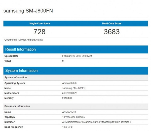 Samsung Galaxy J8