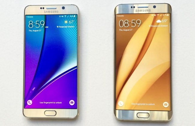 Galaxy Note5 ve S6 edge Plus