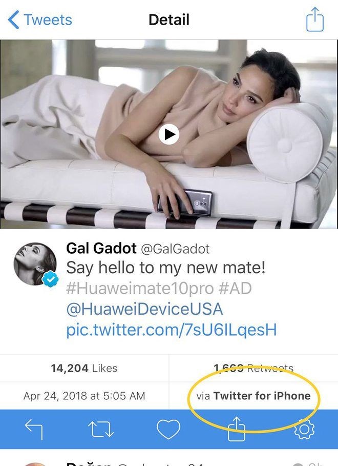 Huawei reklamı Gal Gadot