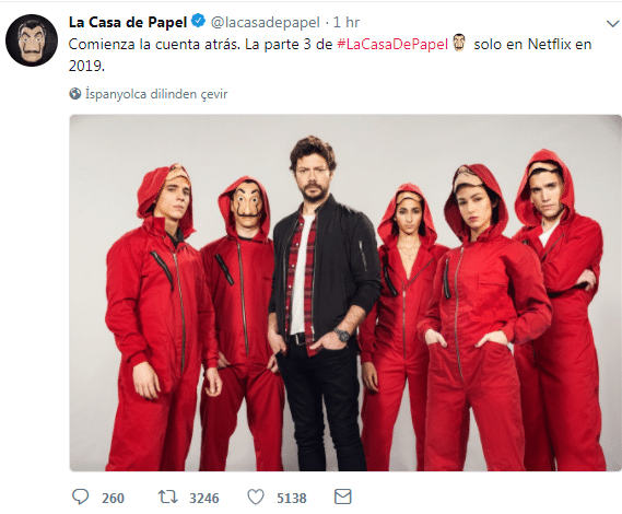 La Casa De Papel 3. Sezon