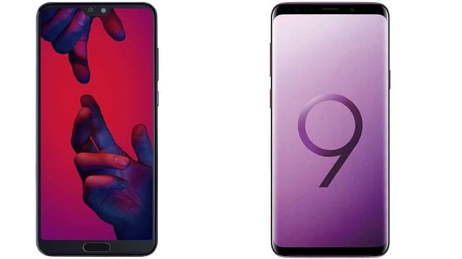 Huawei P20 Pro ve Galaxy S9 Plus