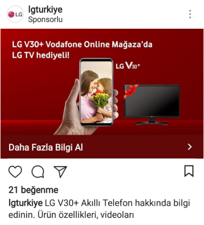 LG V30 Plus Televizyon