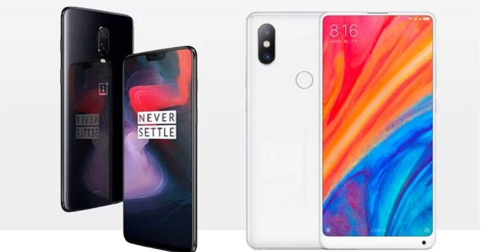 OnePlus 6 ve Xiaomi Mi Mix 2S