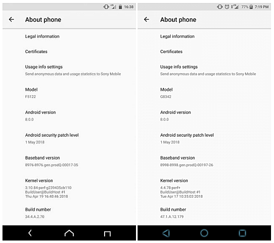 Sony birçok Xperia telefon güncelleme yayımladı