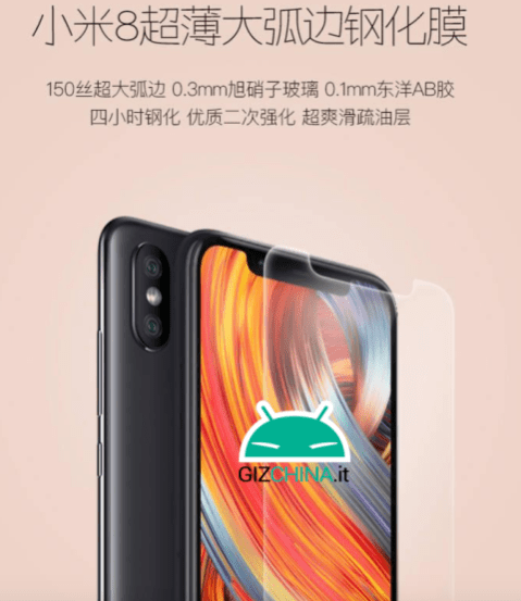 Xiaomi Mi 8 tasarımı