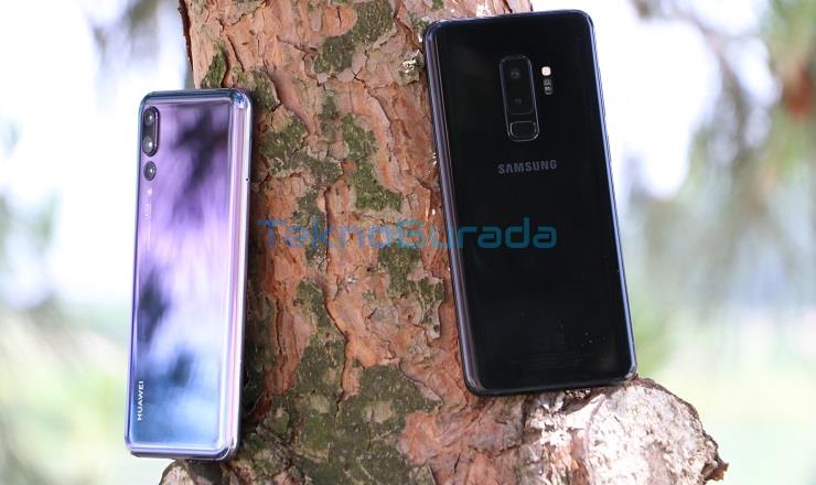 Galaxy S9 Plus ve Huawei P20 Pro