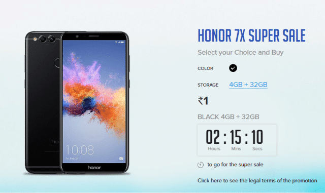 Honor 7X Hindistan