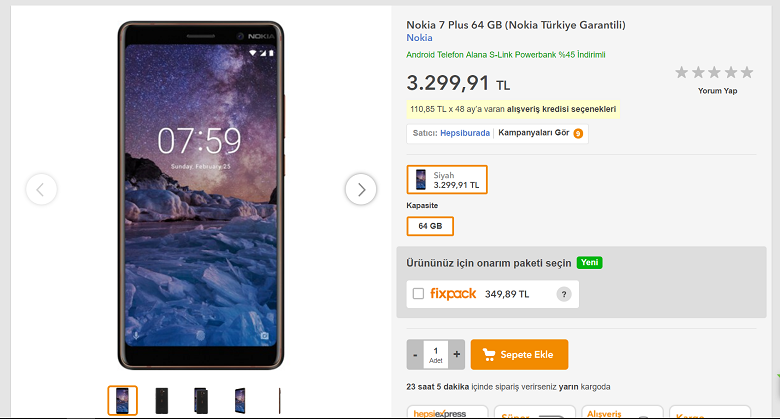 Nokia 7 Plus