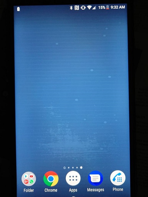 Xperia XZ1 ekranında yaşanan bir sorun