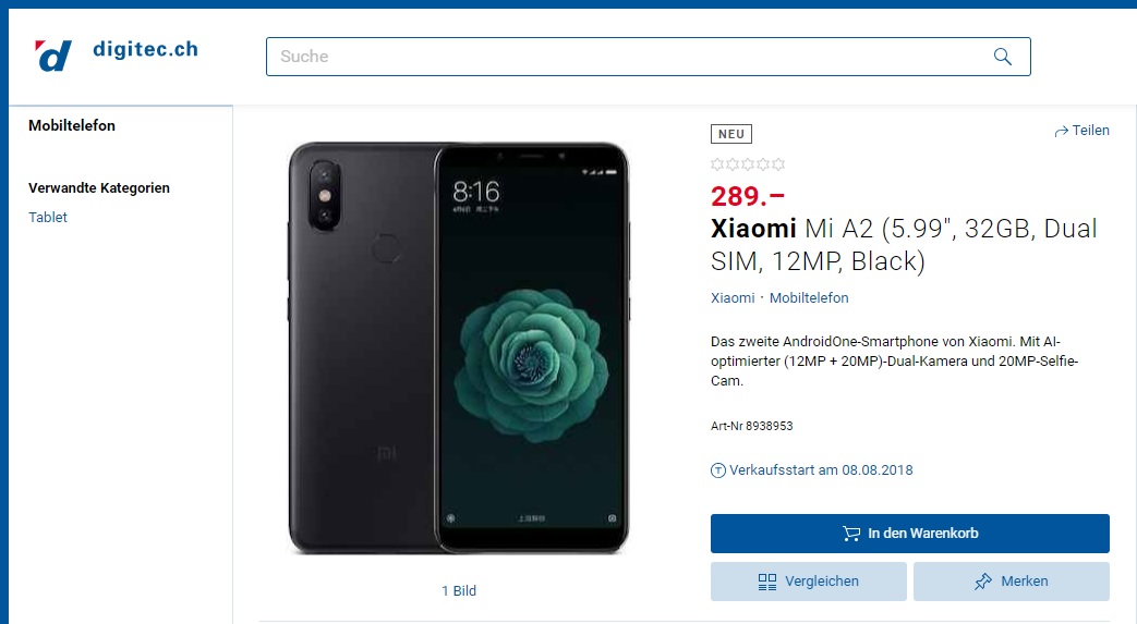 Xiaomi Mi A2