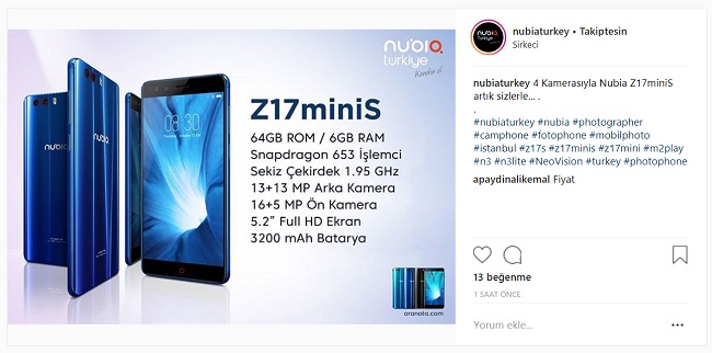 Nubia Z17 mini S