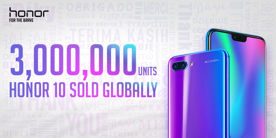 Honor 10 satış rakamı