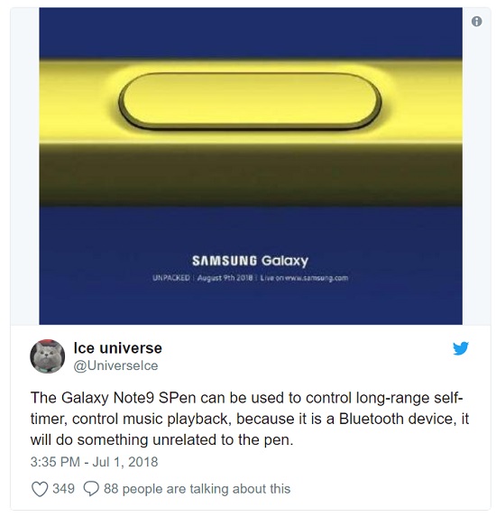 Galaxy Note 9 S Pen