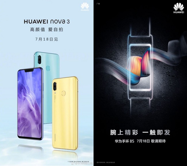 Huawei Nova 3 ve TalkBand B5