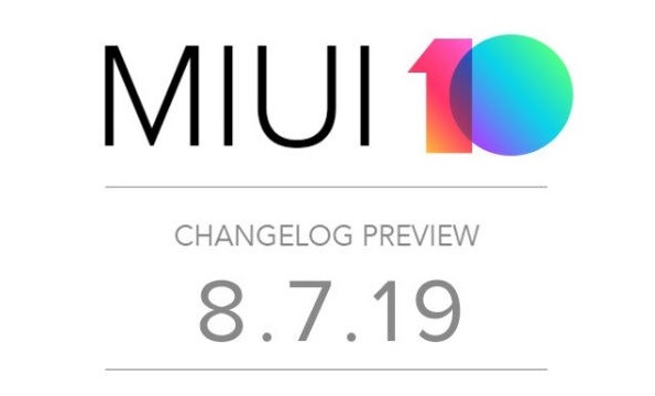 MIUI 10 için bir güncelleme