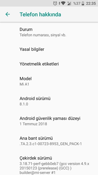 Xiaomi Mi A1
