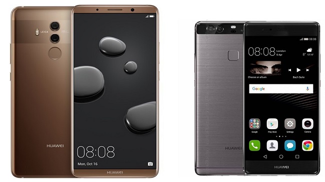 Huawei Mate 10 Pro ve Huawei P9