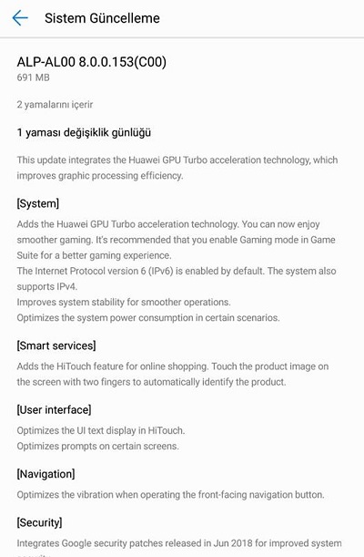Huawei Mate 10 GPU Turbo