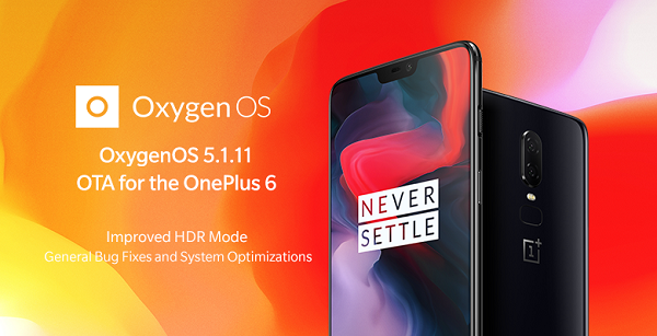 OnePlus 6 için yeni güncelleme