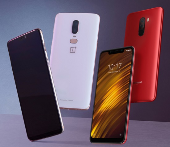 Xiaomi Pocophone F1 ve OnePlus 6