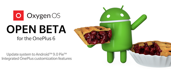 OnePlus 6 Android 9 Pie beta