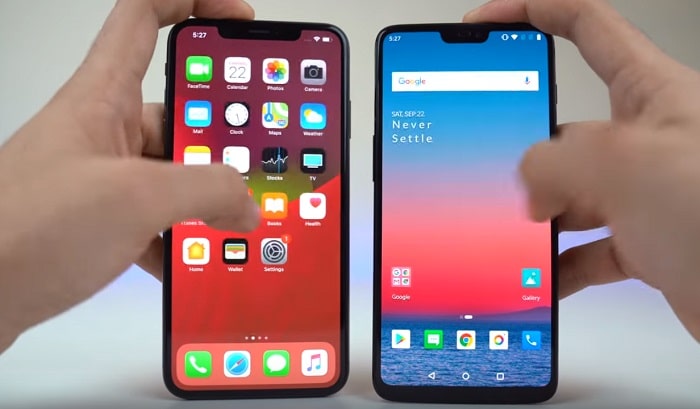 iPhone XS Max ve OnePlus 6