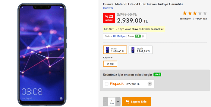 Huawei Mate 20 Lite