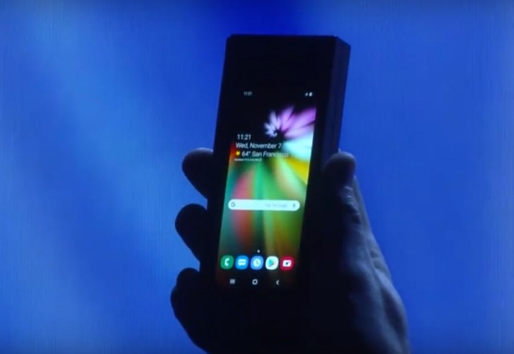 katlanabilir Samsung telefon