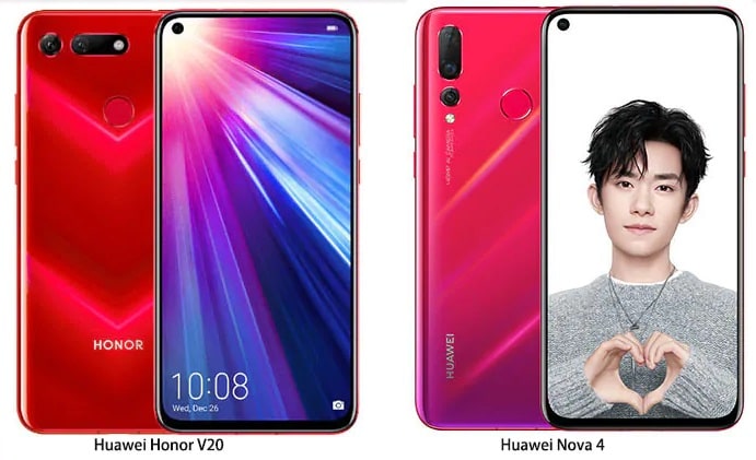 Huawei Nova 4 ve Honor 20