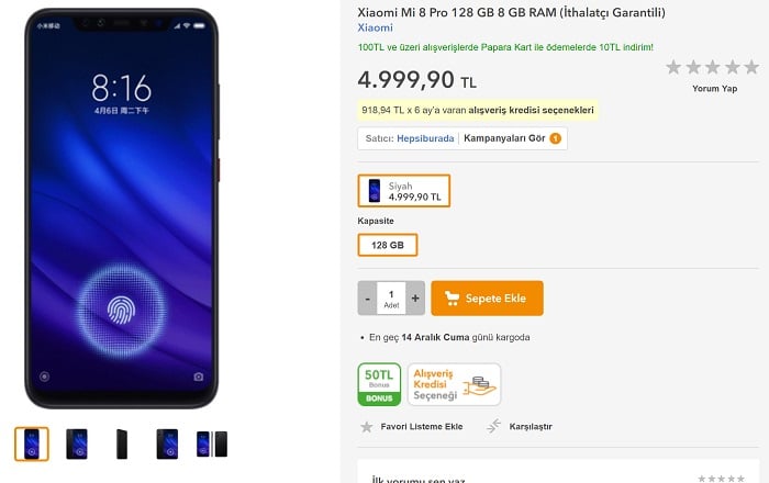 Xiaomi Mi 8 Pro