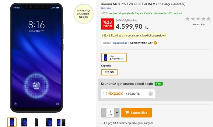 Xiaomi Mi 8 Pro