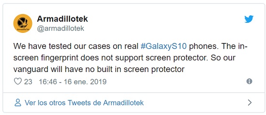 Galaxy S10 ekran koruyucu