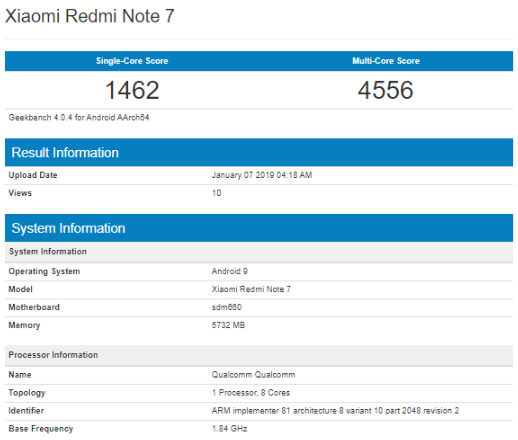 Xiaomi Redmi Note 7