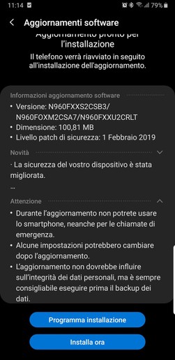 Galaxy note 9