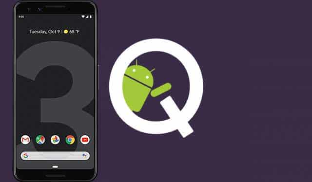 Google Pixel 3 Android Q