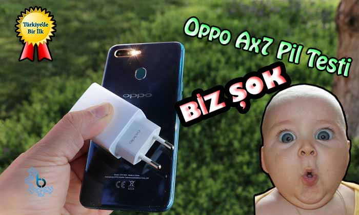 Oppo AX7 pil testi