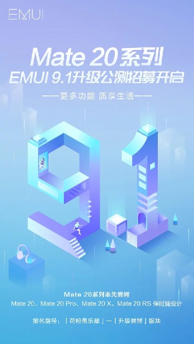 Huawei Mate 20 Pro için EMUI 9.1 güncellemesi