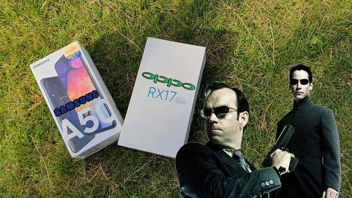 Oppo RX17 Neo ve Galaxy A50