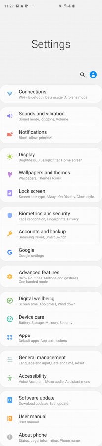 Android R kaydırılabilir ekran görüntüsü