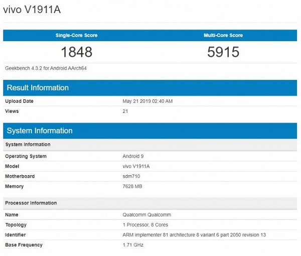 Vivo Z5x benchmark
