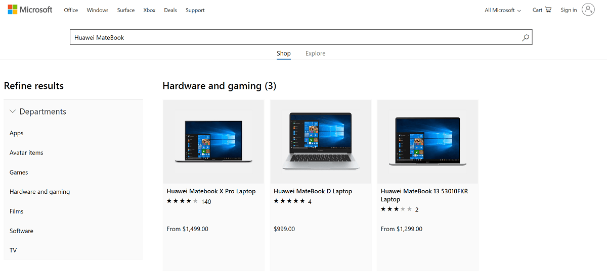 Microsoft Huawei