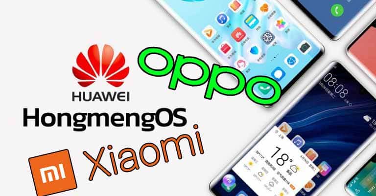 Huawei Oppo Xiaomi